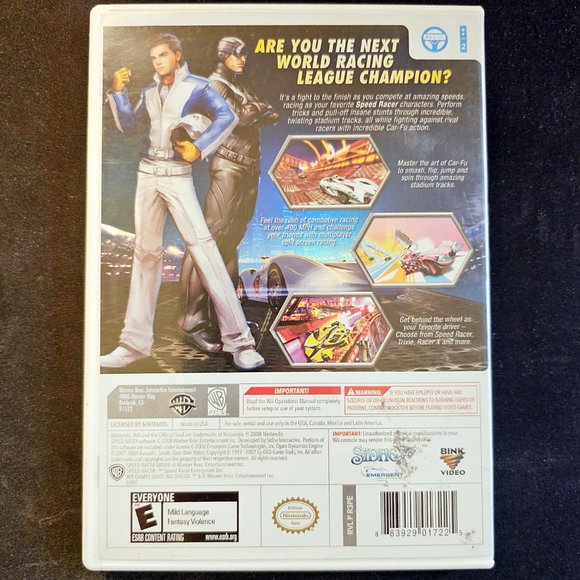 Speed Racer for Wii, perfect condition, like new - Picture 3 of 5